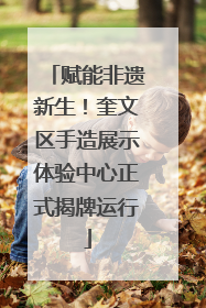 赋能非遗新生！奎文区手造展示体验中心正式揭牌运行