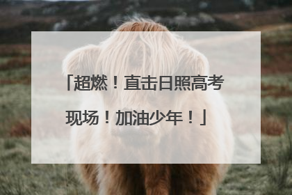 超燃！直击日照高考现场！加油少年！
