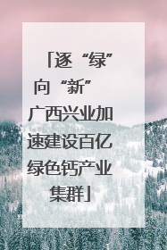 逐“绿”向“新” 广西兴业加速建设百亿绿色钙产业集群