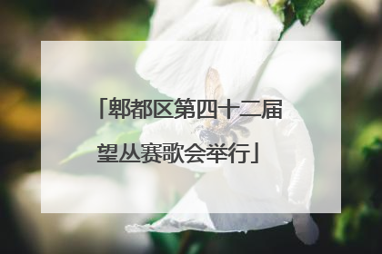 郫都区第四十二届望丛赛歌会举行