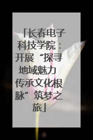 长春电子科技学院：开展“探寻地域魅力 传承文化根脉”筑梦之旅