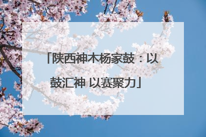 陕西神木杨家鼓：以鼓汇神 以赛聚力