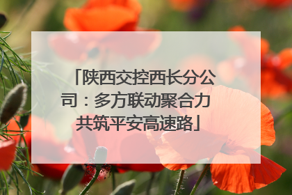 陕西交控西长分公司：多方联动聚合力 共筑平安高速路