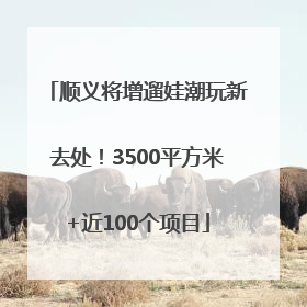 顺义将增遛娃潮玩新去处！3500平方米+近100个项目