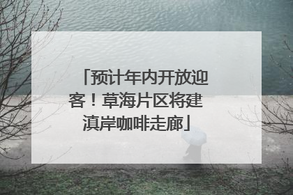 预计年内开放迎客！草海片区将建滇岸咖啡走廊