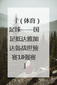 （体育）足球——国足抵达雅加达备战世预赛18强赛