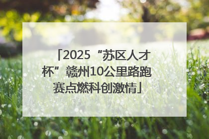 2025“苏区人才杯”赣州10公里路跑赛点燃科创激情