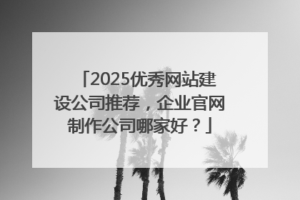 2025优秀网站建设公司推荐，企业官网制作公司哪家好？