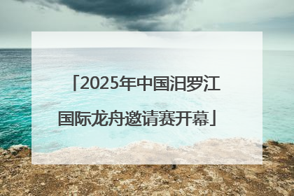 2025年中国汨罗江国际龙舟邀请赛开幕