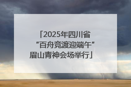 2025年四川省“百舟竞渡迎端午”眉山青神会场举行