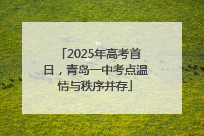 2025年高考首日，青岛一中考点温情与秩序并存