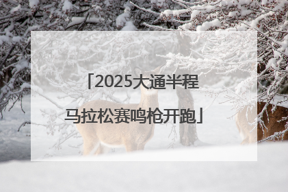 2025大通半程马拉松赛鸣枪开跑