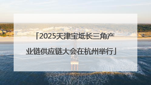 2025天津宝坻长三角产业链供应链大会在杭州举行