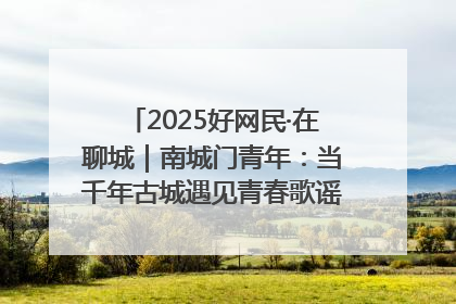 2025好网民·在聊城｜南城门青年：当千年古城遇见青春歌谣 一湖碧水见证的“聊城式浪漫”