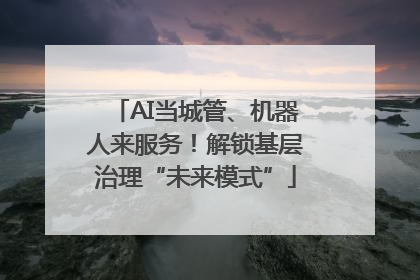 AI当城管、机器人来服务！解锁基层治理“未来模式”