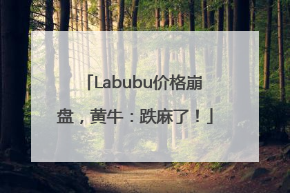 Labubu价格崩盘，黄牛：跌麻了！